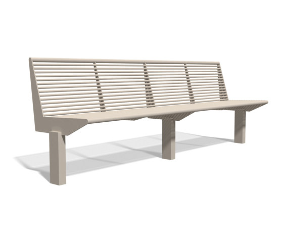 Siardo 50 R Bench without armrests 2450 | Bancs | BENKERT-BAENKE