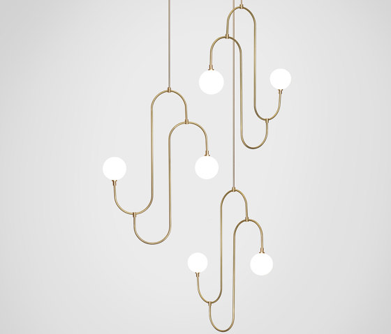 Jack & Jill Cluster - 3 Piece | Suspended lights | Marc Wood Studio