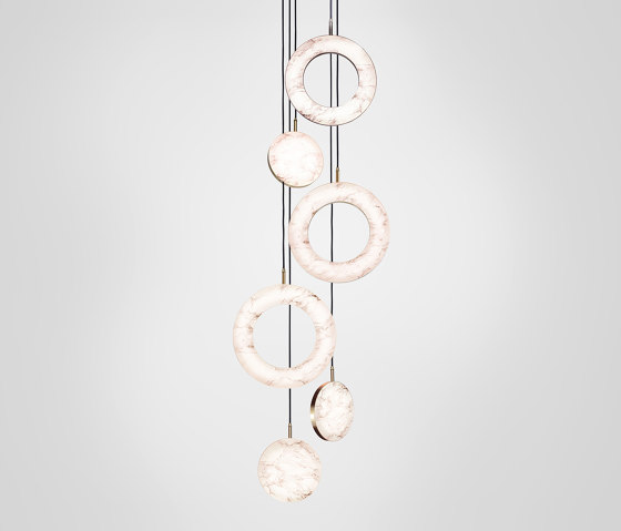 Rosa Ring - 6 Piece | Lámparas de suspensión | Marc Wood Studio