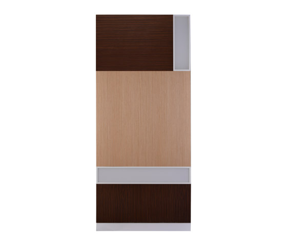 Bisa Panel Walnut & Oak Mix (With White Led Lighting Element) | Holz Platten | Mikodam