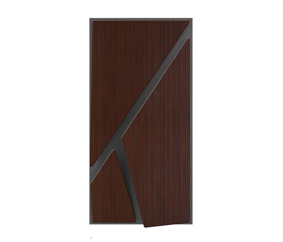 Deta Panel Grey Lacquer Matte & Walnut | Panneaux de bois | Mikodam