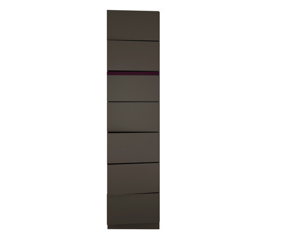 Fila Panel Antracite  Lacquer With Purple Glass | Systèmes muraux absorption acoustique | Mikodam