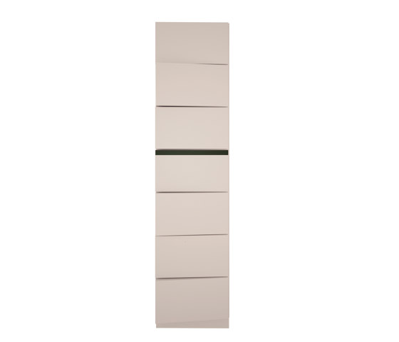 Fila Panel White  Lacquer With Green Glass | Sistemi assorbimento acustico parete | Mikodam