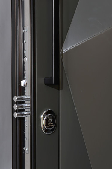 Geta Door With One Of Natural Wood Veneer (Walnut, Teak, Oak, Whitened Oak), Lacquer (Anthracite, Grey, White) Color Options | Porte casa | Mikodam