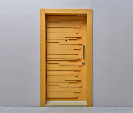 Sapa Door With One Of Natural Wood Veneer (Walnut, Teak, Oak, Whitened Oak), Lacquer (Anthracite, Grey, White) | Porte casa | Mikodam