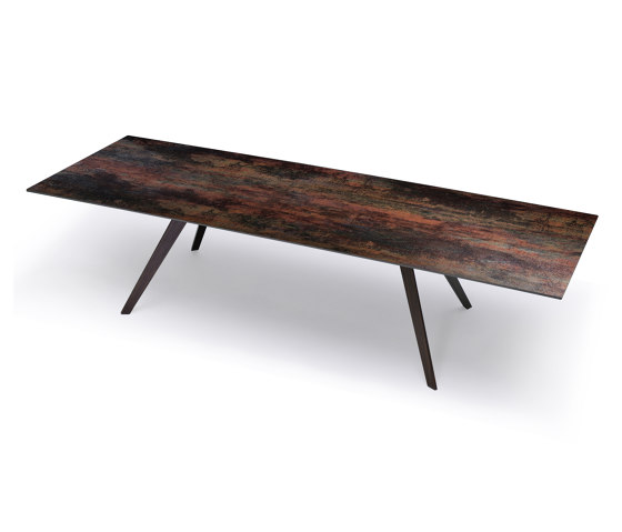 Slim Table Oxido Flame & P. Basaltina 300X100Cm | Dining tables | Mikodam