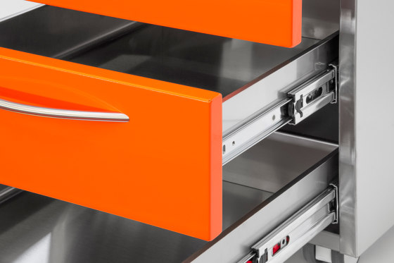 Health / hospital | Orange drawer set | Caissons bureau | AGMA
