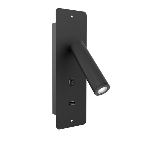 Gent USB Recessed Lámpara de pared | Estaciones smartphone / tablet | Valaisin Grönlund