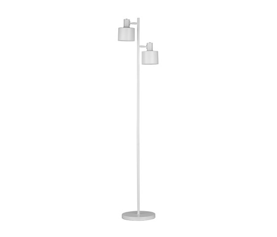 Hood Double White Floore Lamp | Standleuchten | Valaisin Grönlund