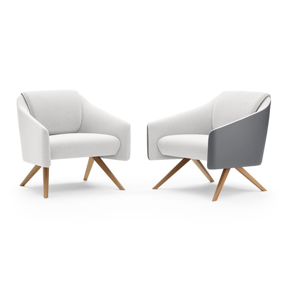 DNA Lounge Chair with Timber legs | Sessel | Boss Design