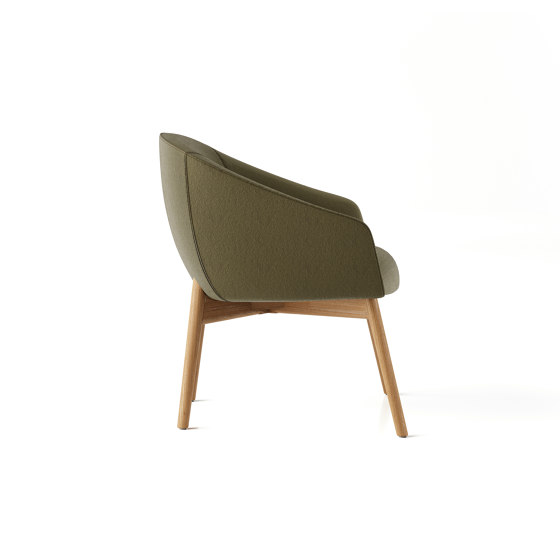 Paloma Lounge Chair - Wooden 4 Leg | Sillones | Boss Design