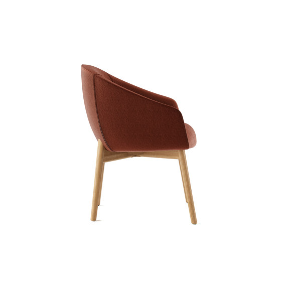 Paloma Meeting Chair - Wooden 4 Leg | Sedie | Boss Design