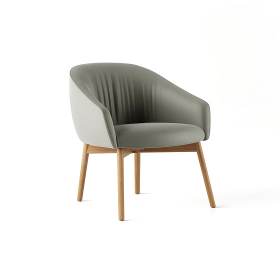 Paloma Lounge Plush Chair - Wooden 4 Leg | Poltrone | Boss Design