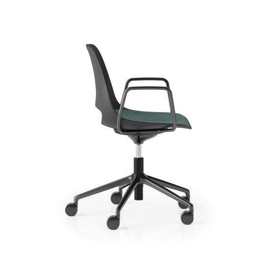 Saint 5 Star Height Adjustable with Tilt and Loop Arm, Upholstered Seat | Chairs | Boss Design