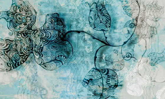 Scent of silence | Blue valentines | Wall coverings / wallpapers | Walls beyond