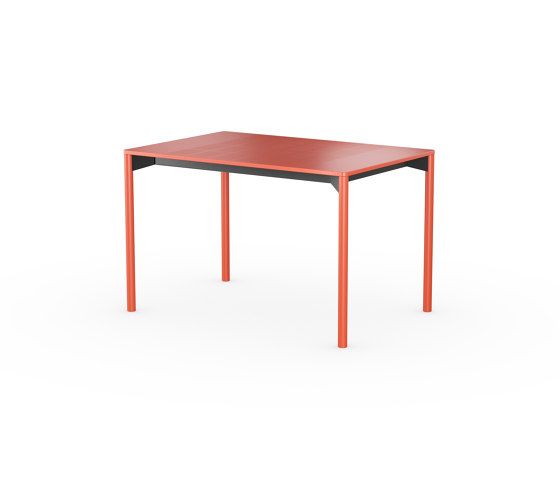 iLAIK extendable table 120 - orangered/rounded/orangered | Dining tables | LAIK