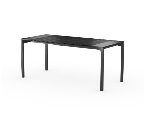 iLAIK extendable table 120 - black/angular/black | Dining tables | LAIK