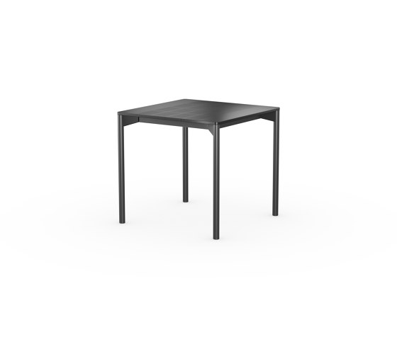 iLAIK extendable table 80 - black/rounded/black | Dining tables | LAIK