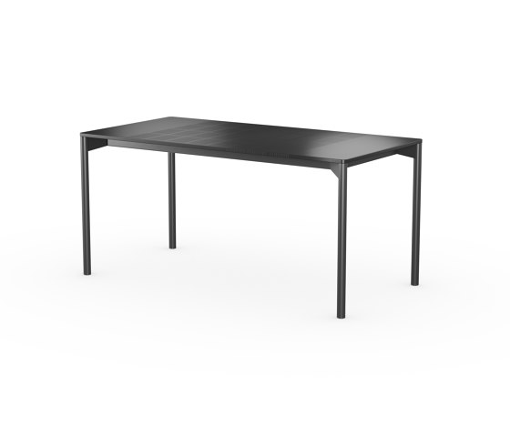iLAIK extendable table 160 - black/rounded/black | Dining tables | LAIK