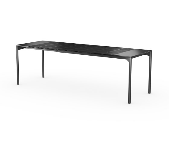 iLAIK extendable table 160 - black/rounded/black | Dining tables | LAIK