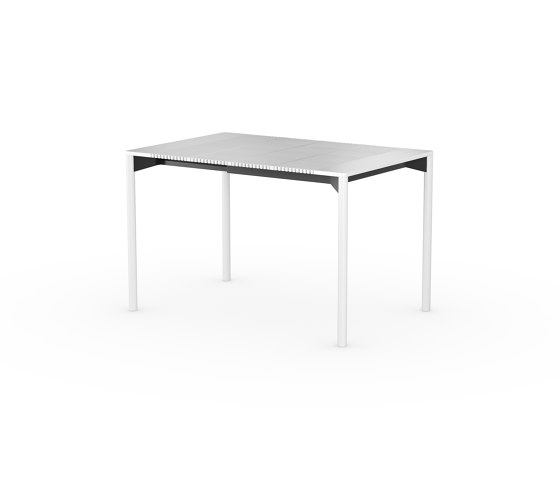 iLAIK extendable table 80 - white/rounded/white | Tavoli pranzo | LAIK