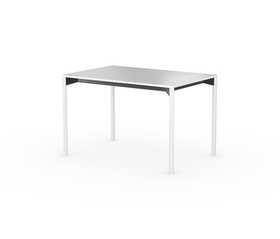 iLAIK extendable table 120 - white/rounded/white | Mesas comedor | LAIK