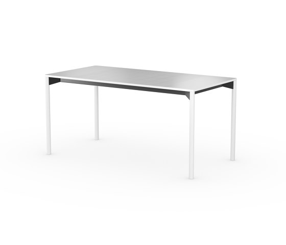 iLAIK extendable table 160 - white/rounded/white | Dining tables | LAIK