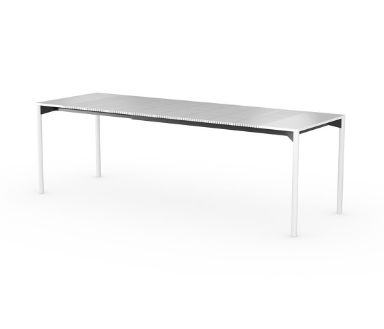 iLAIK extendable table 160 - white/rounded/white | Tables de repas | LAIK