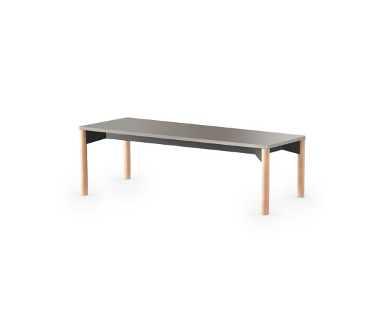 iLAIK bench 120 - graybeige/rounded/oak | Panche | LAIK
