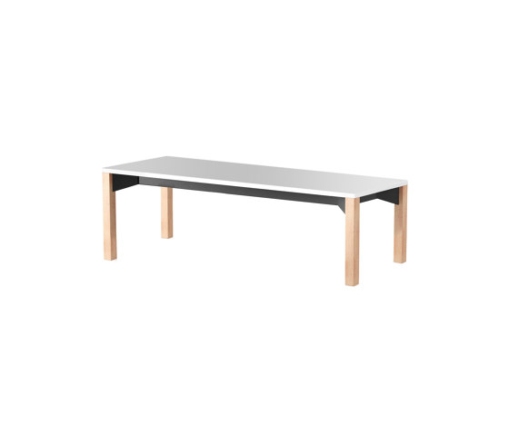 iLAIK bench 120 - white/angular/oak | Benches | LAIK