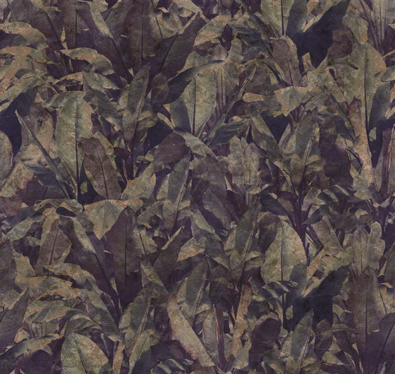 Wallpaper Gold | Costarica Purple Gold Leaf | Wall coverings / wallpapers | Devon&Devon