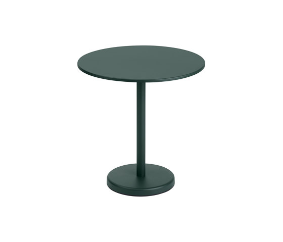 Linear Steel | Café Table | Ø 70 h: 73 cm / 27.6 h: 28.7" | Tables de bistrot | Muuto