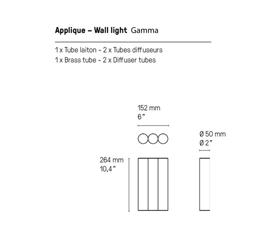 Gamma | IpGamma app | Appliques murales | CVL Luminaires