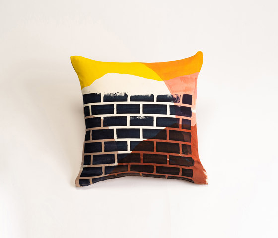 Keikoroll Katsura brick cushion | Cushions | Hiyoshiya