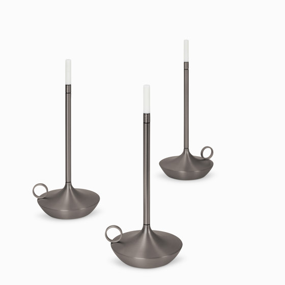 Wick Graphite Rechargable Table Light, USB-C | Tischleuchten | Graypants