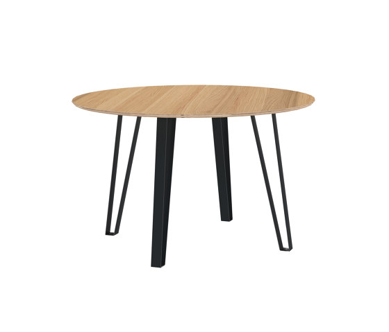 Table à manger ronde VISTA plaqué chêne | Tables de repas | Radis Furniture
