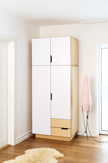 Wardrobe HUH with 2 doors and extra level | Cabinets | Radis Furniture