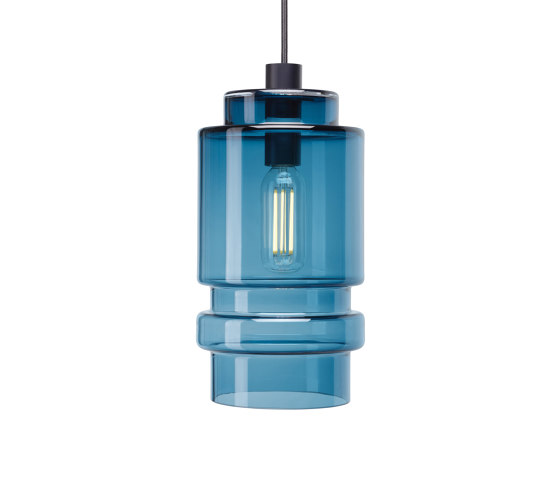 Axle, smoke blue, large | Lámparas de suspensión | Hollands Licht