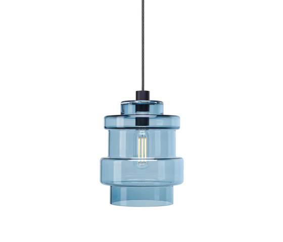 Axle, smoke blue, medium | Lampade sospensione | Hollands Licht