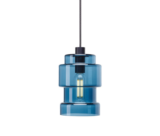 Axle, smoke blue, small | Lámparas de suspensión | Hollands Licht