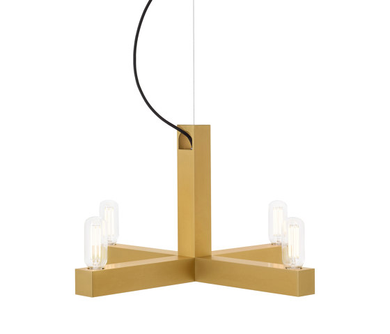 King Arthur pendant, gold | Lámparas de suspensión | Hollands Licht