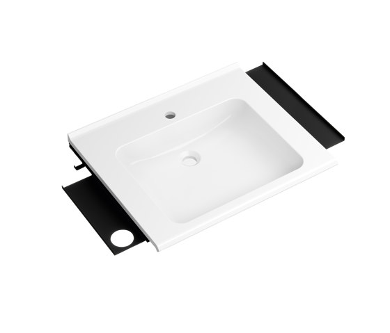 Product set washbasin with 2 shelves and hook | Wash basins | HEWI