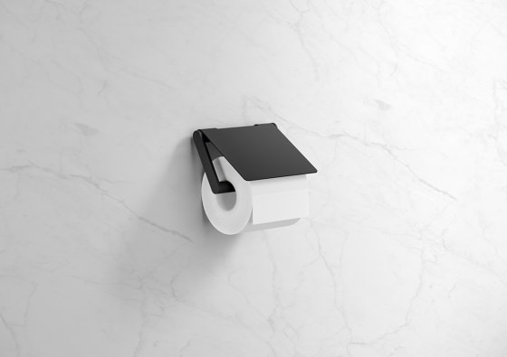 Toilet roll holder with cover | Portarotolo | HEWI