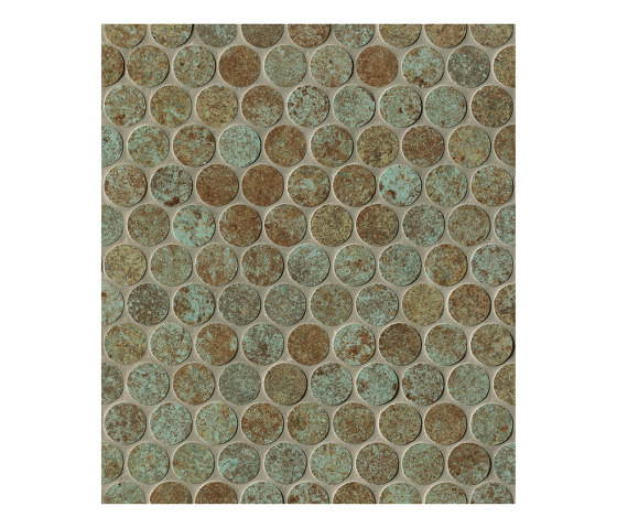 Sheer Deco Rust Round Mosaico 29,5X35 | Ceramic tiles | Fap Ceramiche