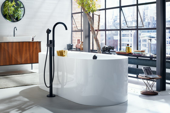 AXOR One Mitigeur thermostatique bain/douche encastré pour montage au sol | Robinetterie pour baignoire | AXOR