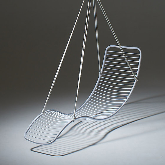 Pod Hanging Chair Swing Seat White | Dondoli | Studio Stirling