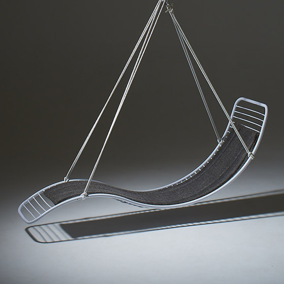 Pod Hanging Chair Swing Seat White | Dondoli | Studio Stirling