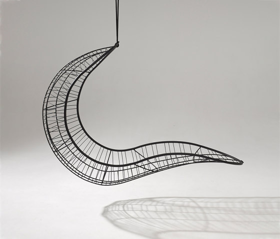 Recliner Hanging Chair Swing Seat - Lined Pattern | Balancelles | Studio Stirling