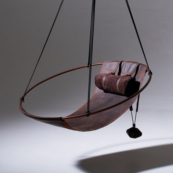 Sling Hanging Chair - Oil Tan Leather | Dondoli | Studio Stirling