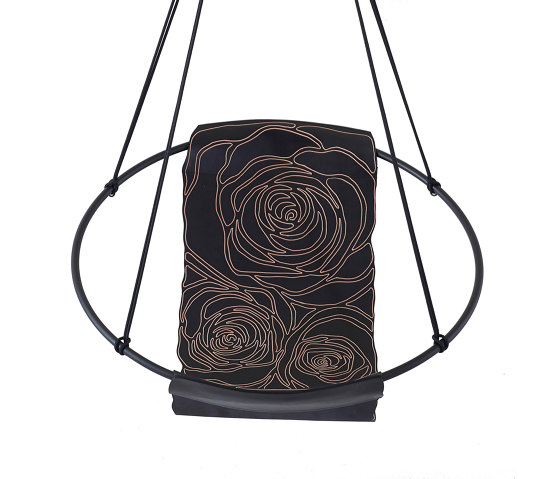Sling Hanging Chair - Rose Carved Leather | Swings | Studio Stirling